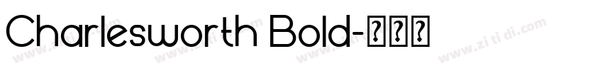 Charlesworth Bold字体转换